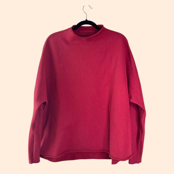 Frank Eileen Effie Funnel Neck Capelet Crimson - Picture 1 of 7